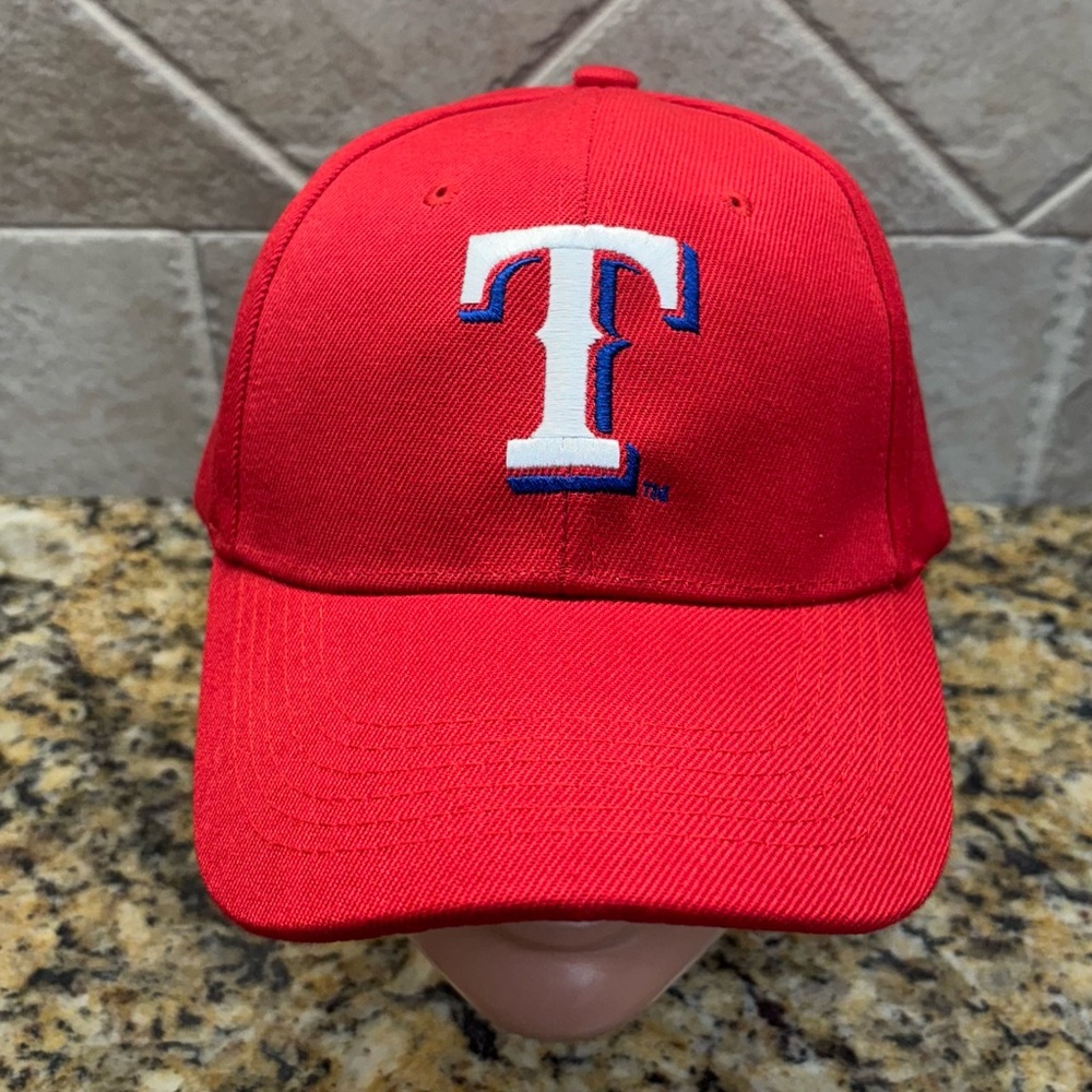 Texas Rangers Red Adjustable Six Panel Baseball Cap Hat By Sixth Man